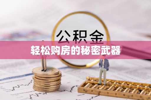 阜康轻松购房的秘密武器
